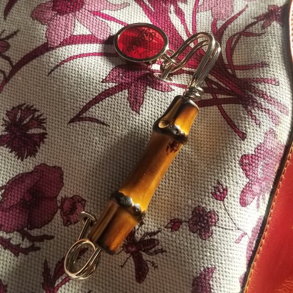 Gucci Multicolor Floral Canvas and Leather Peggy Bamboo Hobo - Picture 2 of 13